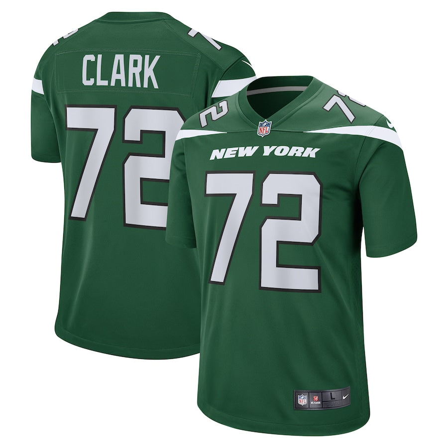 New York Jets Cameron Clark Gotham 153 NFL jersey front view