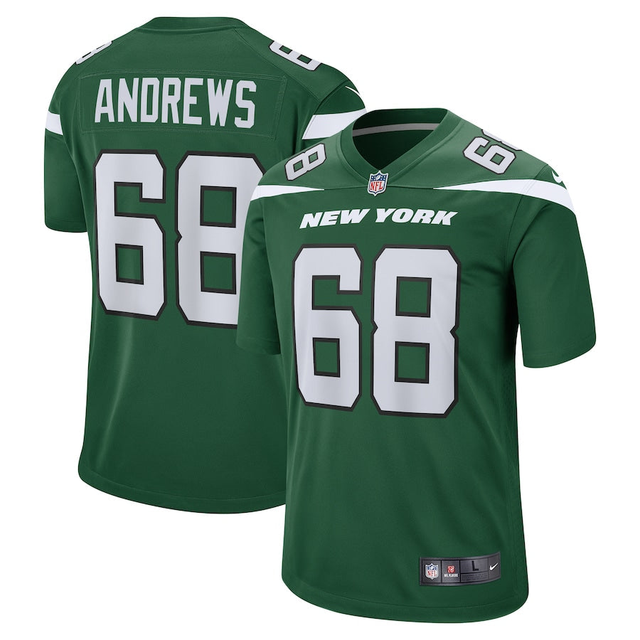 New York Jets Josh Andrews Gotham 151 NFL jersey front view