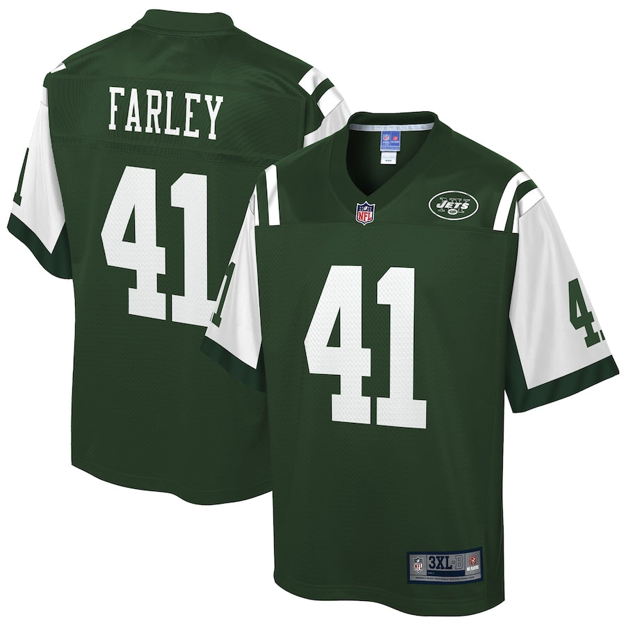 New York Jets Matthias Farley Gotham Big Tall NFL jersey front view