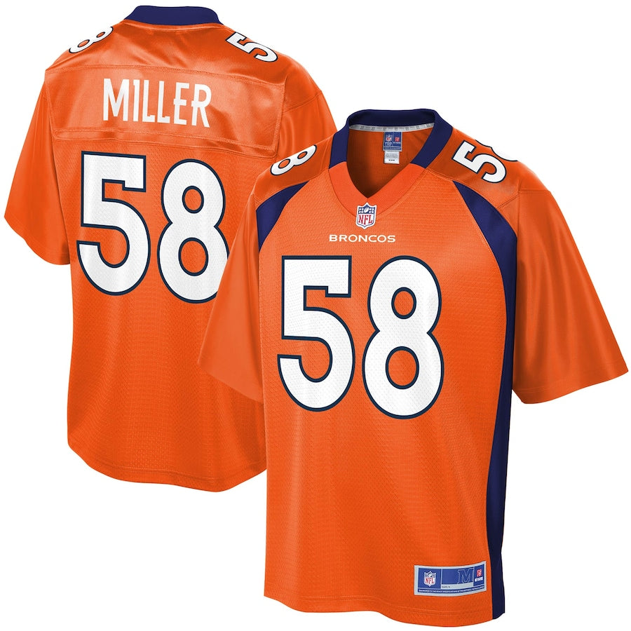 Denver Broncos Von Miller Logo 269 NFL jersey front view