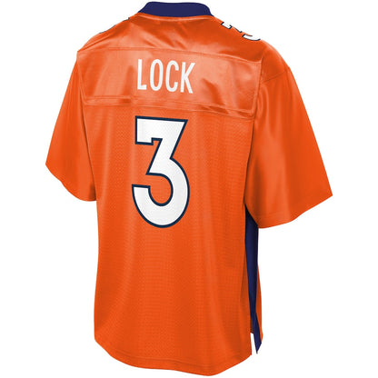 Denver Broncos Drew Lock Logo 267 NFL jersey front view