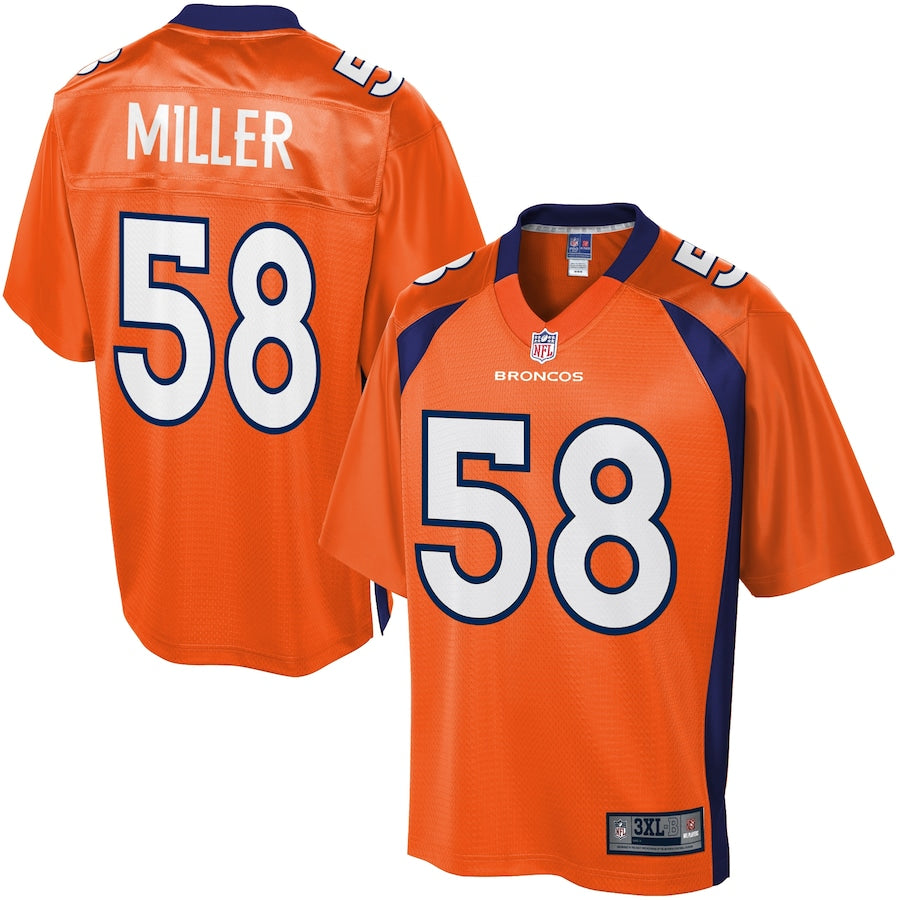 Denver Broncos S Von Miller Big Tall NFL jersey front view
