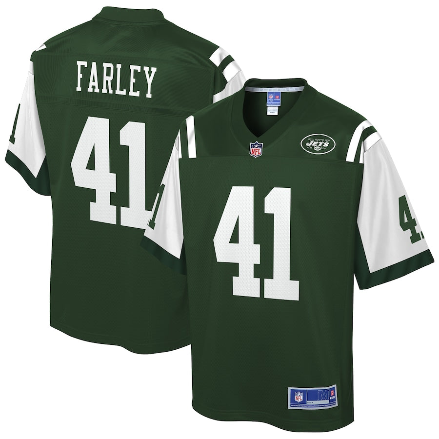 New York Jets Matthias Farley Gotham 143 NFL jersey front view