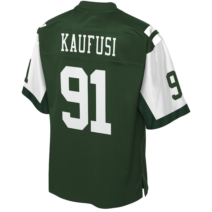 New York Jets Bronson Kaufusi Gotham Big Tall NFL jersey front view