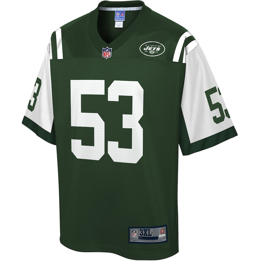 New York Jets Blake Cashman Gotham Big Tall NFL jersey front view