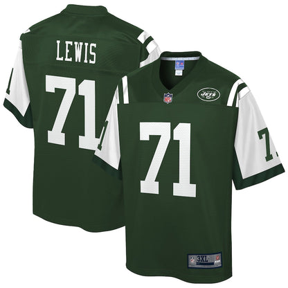 New York Jets Alex Lewis Gotham Big Tall NFL jersey front view