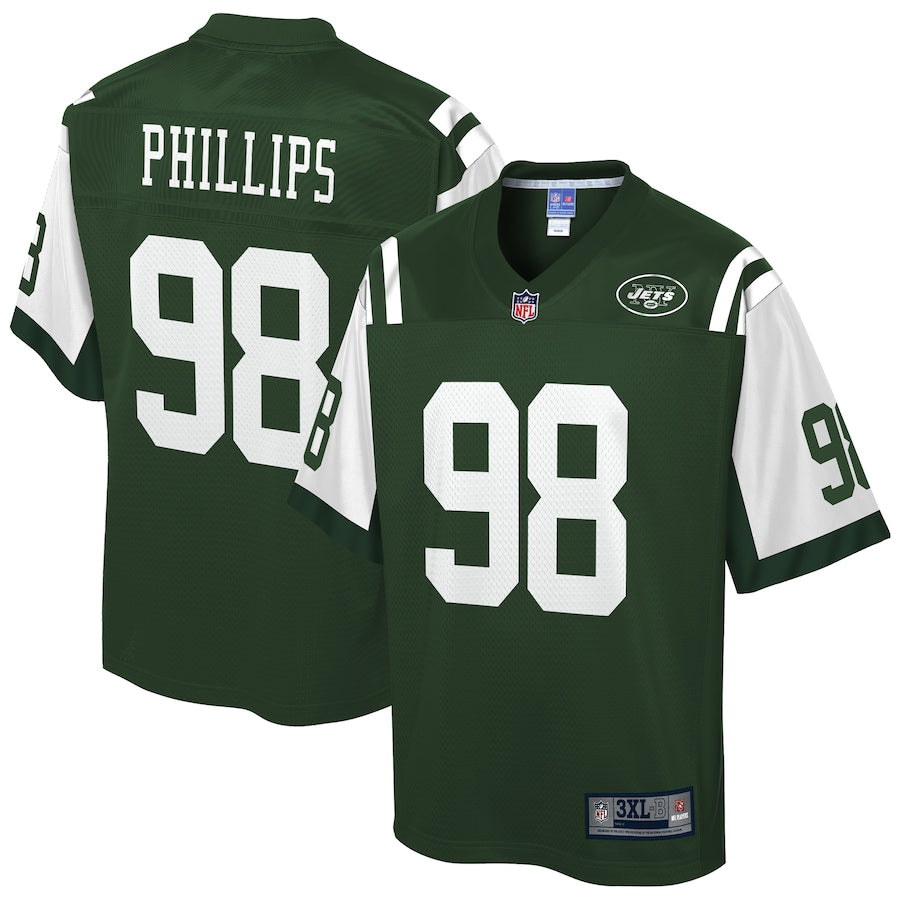 New York Jets Kyle Phillips Gotham Big Tall NFL jersey front view