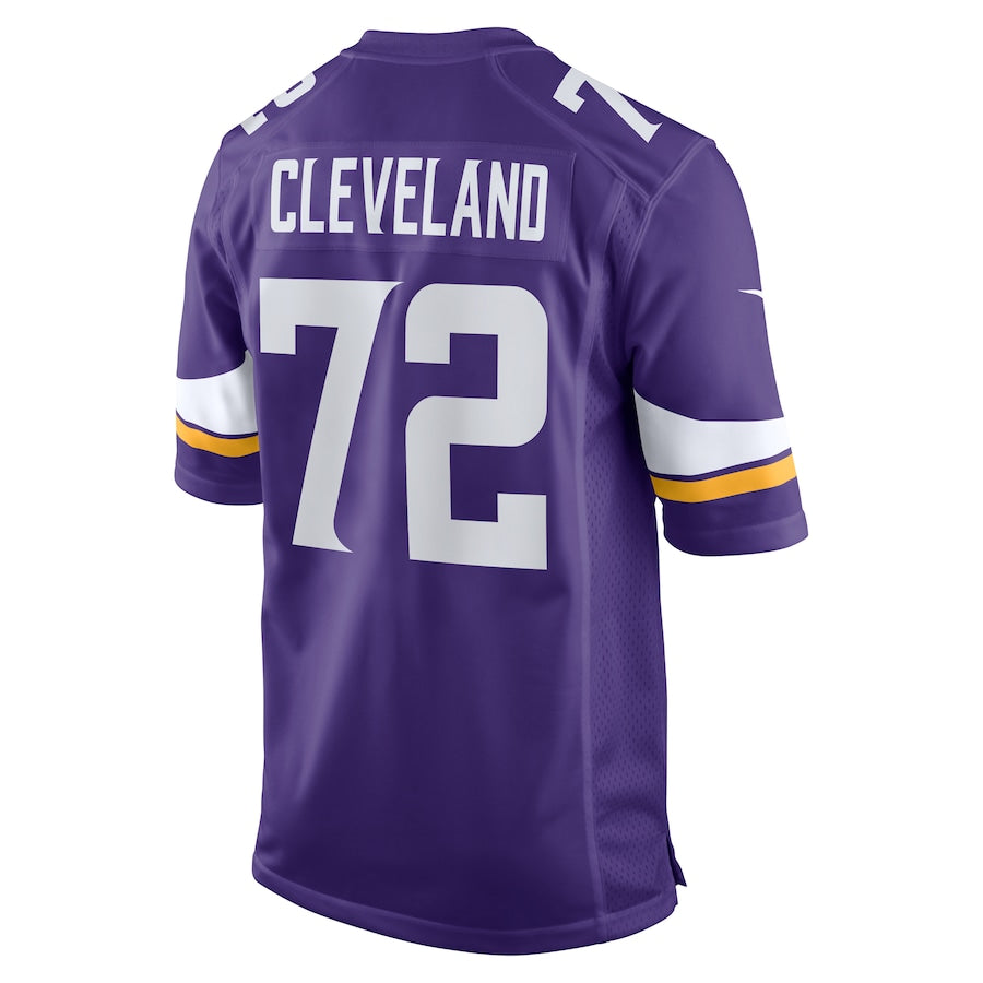 Minnesota Vikings Ezra Cleveland 547 NFL jersey front view