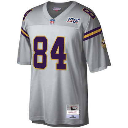 Minnesota Vikings Randy Moss Platinum 100 Legacy NFL jersey front view
