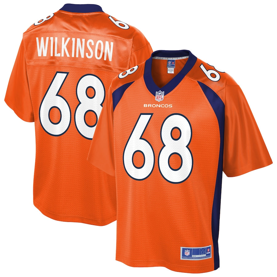 Denver Broncos Elijah Wilkinson 519 NFL jersey front view