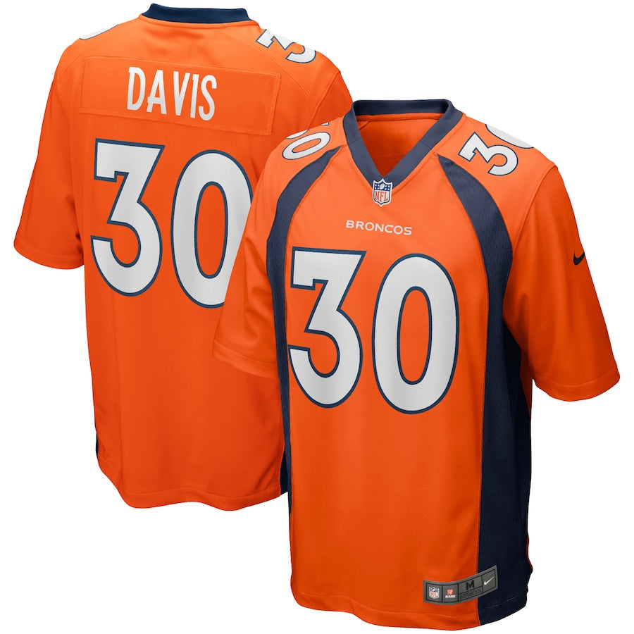 Denver Broncos Terrell Davis 303 NFL jersey front view