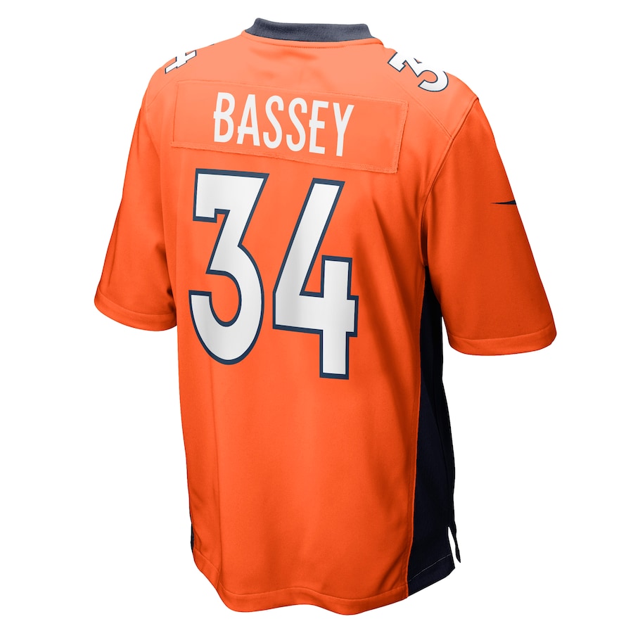Denver Broncos Essang Bassey 315 NFL jersey front view