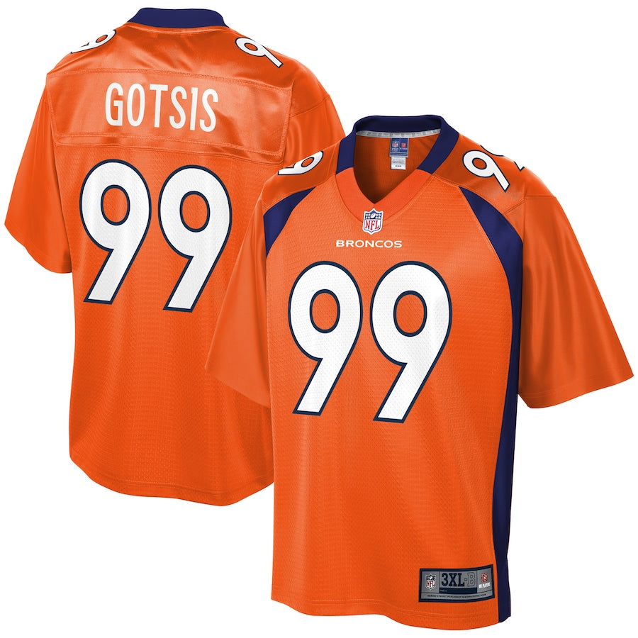 Denver Broncos Adam Gotsis Big Tall 410 NFL jersey front view