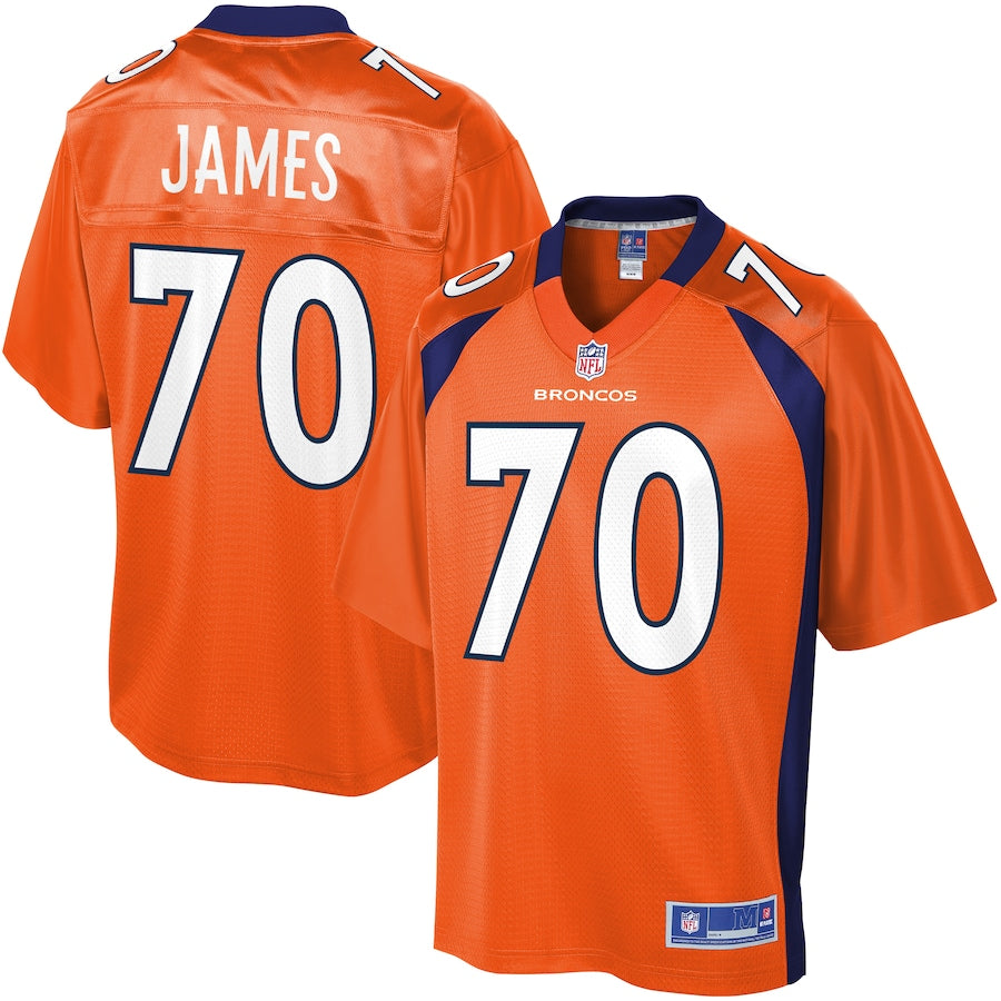 Denver Broncos Jawuan James 494 NFL jersey front view