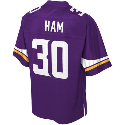 Minnesota Vikings Cj Ham 549 NFL jersey front view