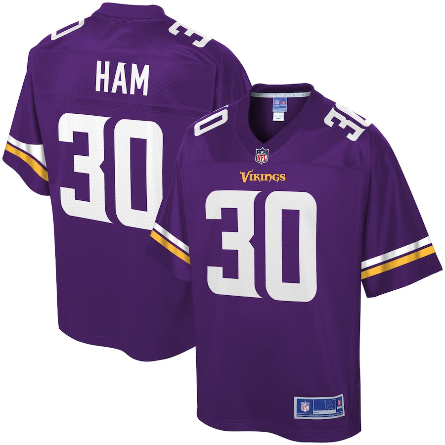 Minnesota Vikings Cj Ham 549 NFL jersey front view