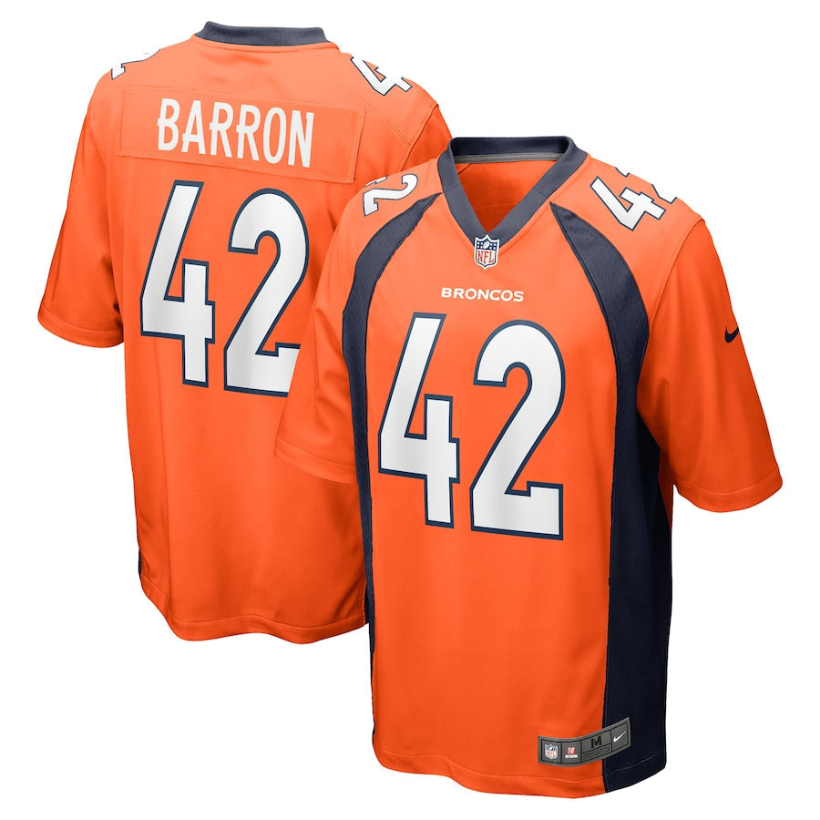 Denver Broncos Mark Barron 341 NFL jersey front view