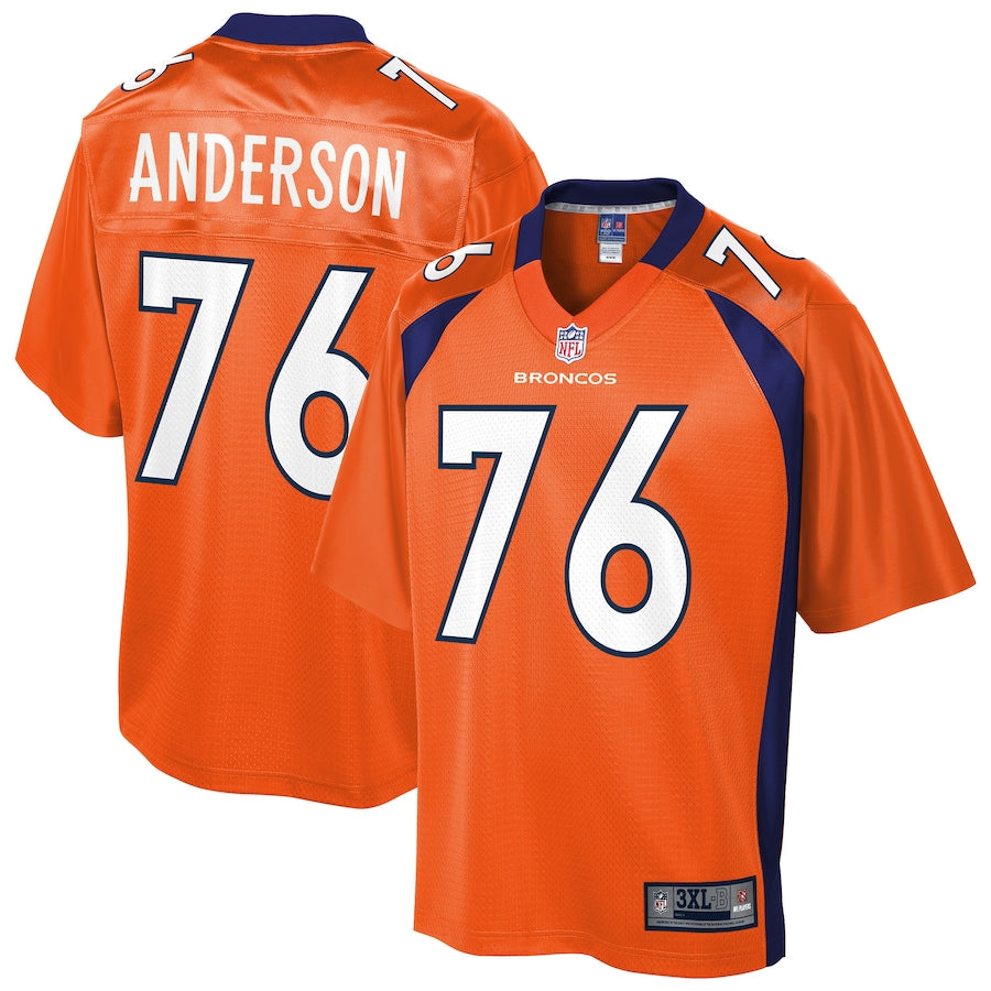 Denver Broncos Calvin Anderson Big Tall 429 NFL jersey front view