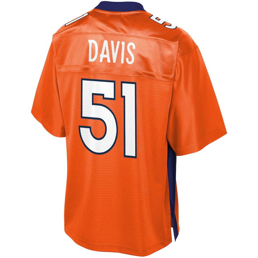 Denver Broncos Todd Davis Big Tall 395 NFL jersey front view