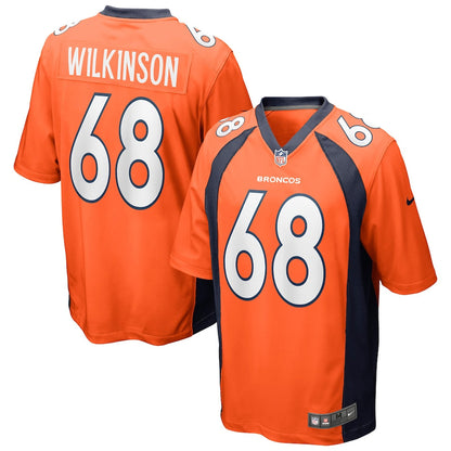Denver Broncos Elijah Wilkinson 321 NFL jersey front view