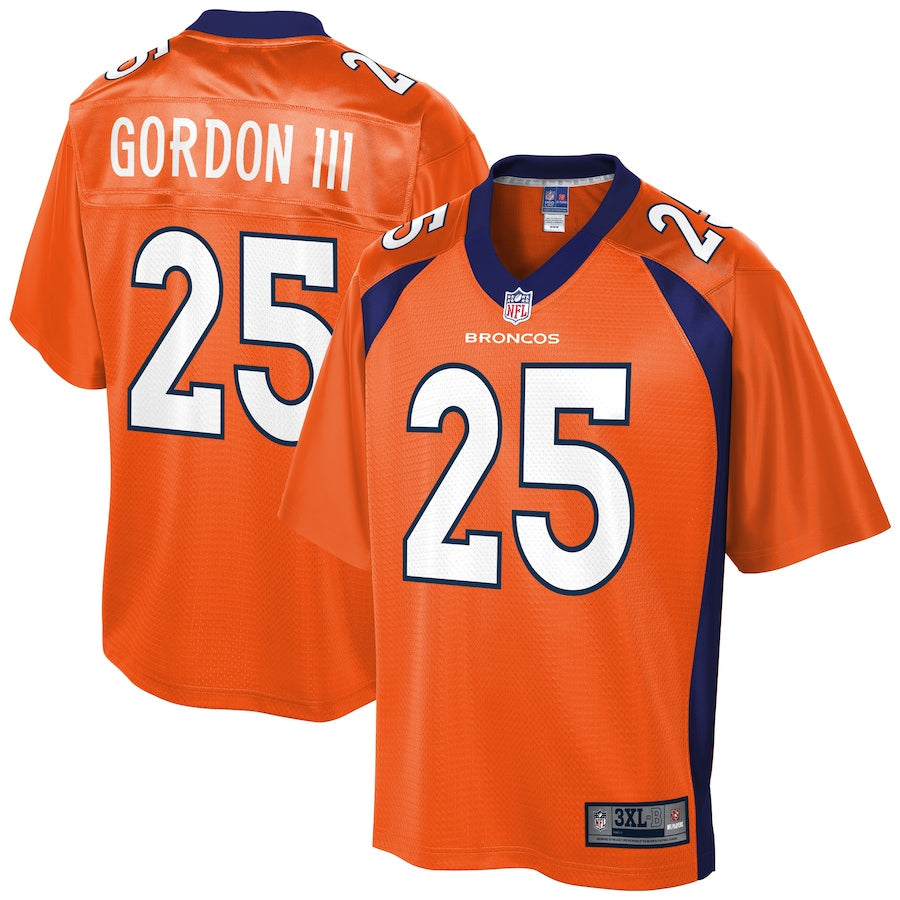 Denver Broncos Melvin Gordon III Big Tall NFL jersey front view
