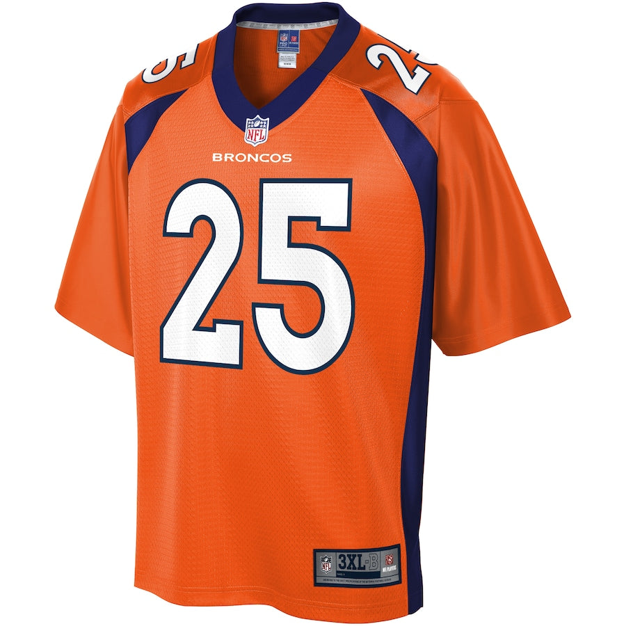 Denver Broncos Melvin Gordon III Big Tall NFL jersey front view