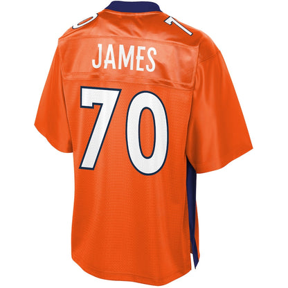 Denver Broncos Jawuan James Big Tall 414 NFL jersey front view