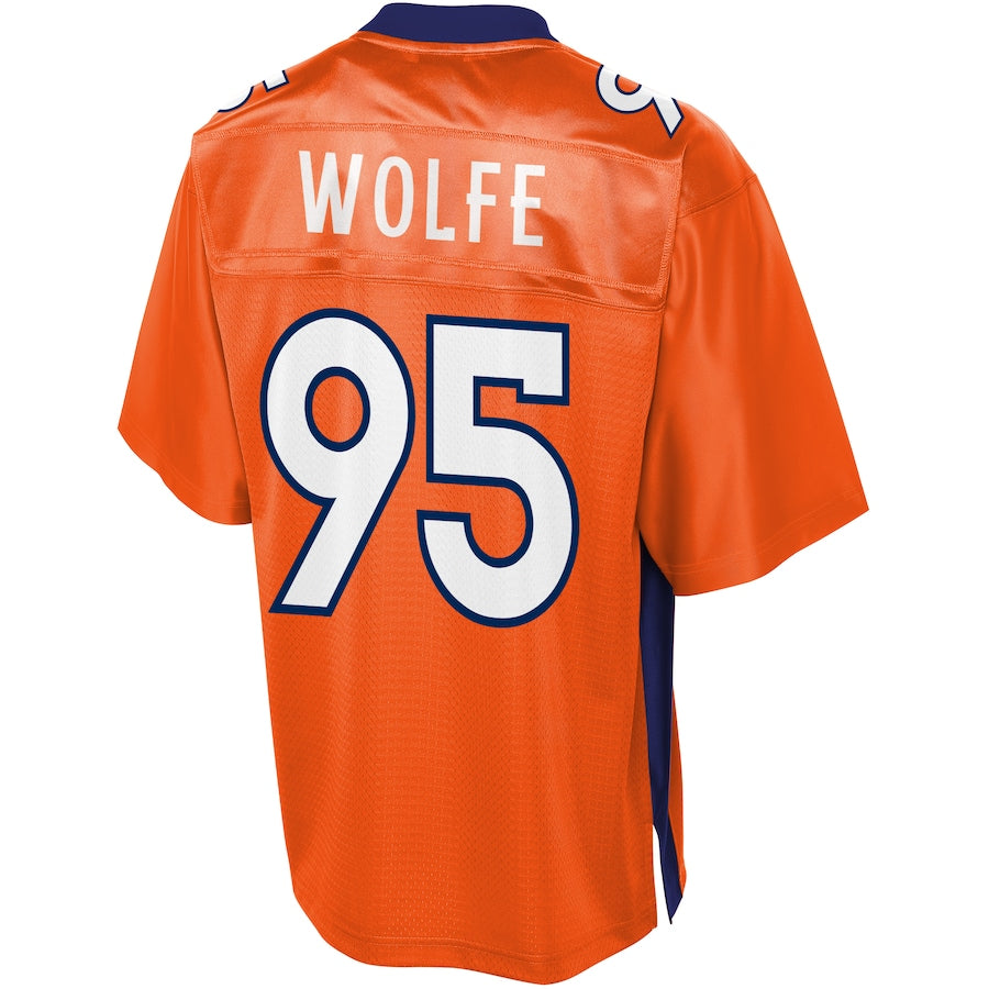 Denver Broncos Derek Wolfe Big Tall 450 NFL jersey front view