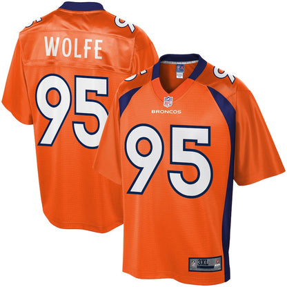 Denver Broncos Derek Wolfe Big Tall 450 NFL jersey front view