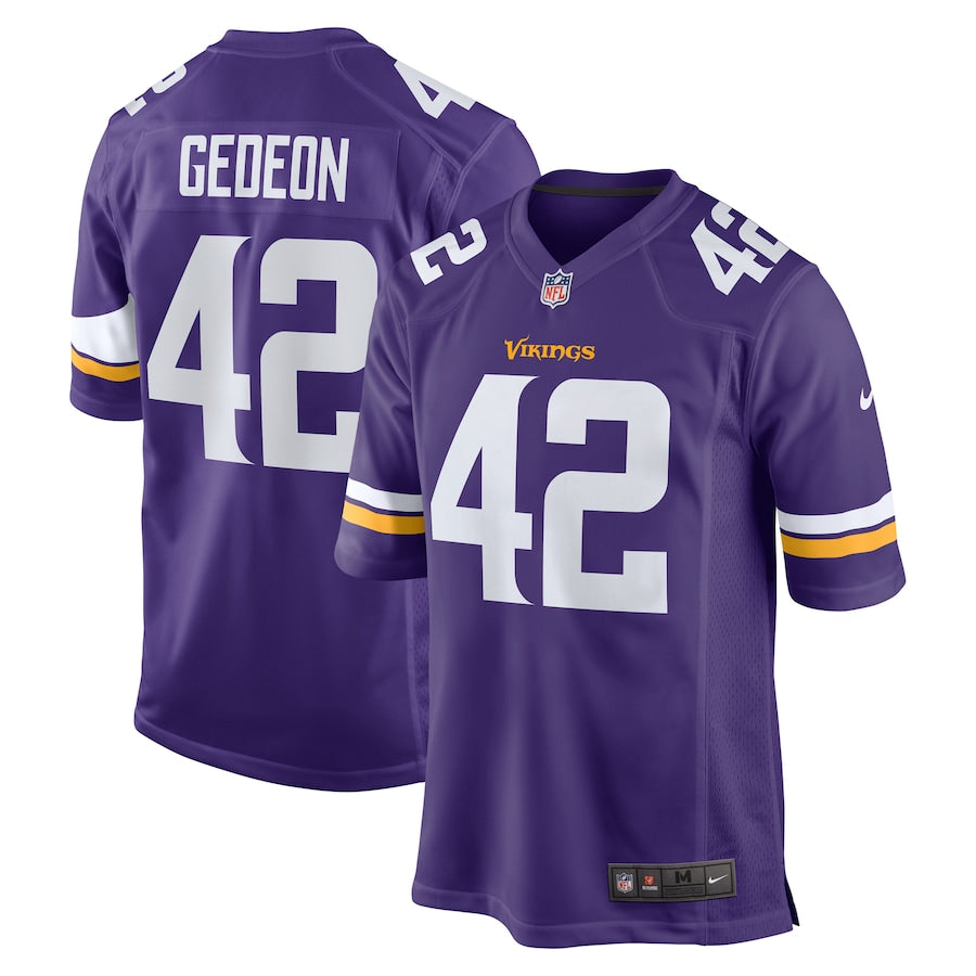 Minnesota Vikings Ben Gedeon 586 NFL jersey front view