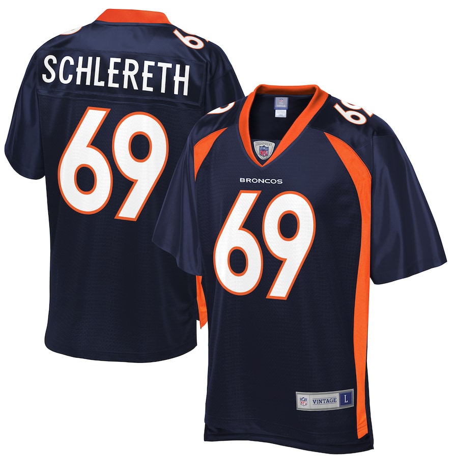 Denver Broncos Mark Schlereth 358 NFL jersey front view
