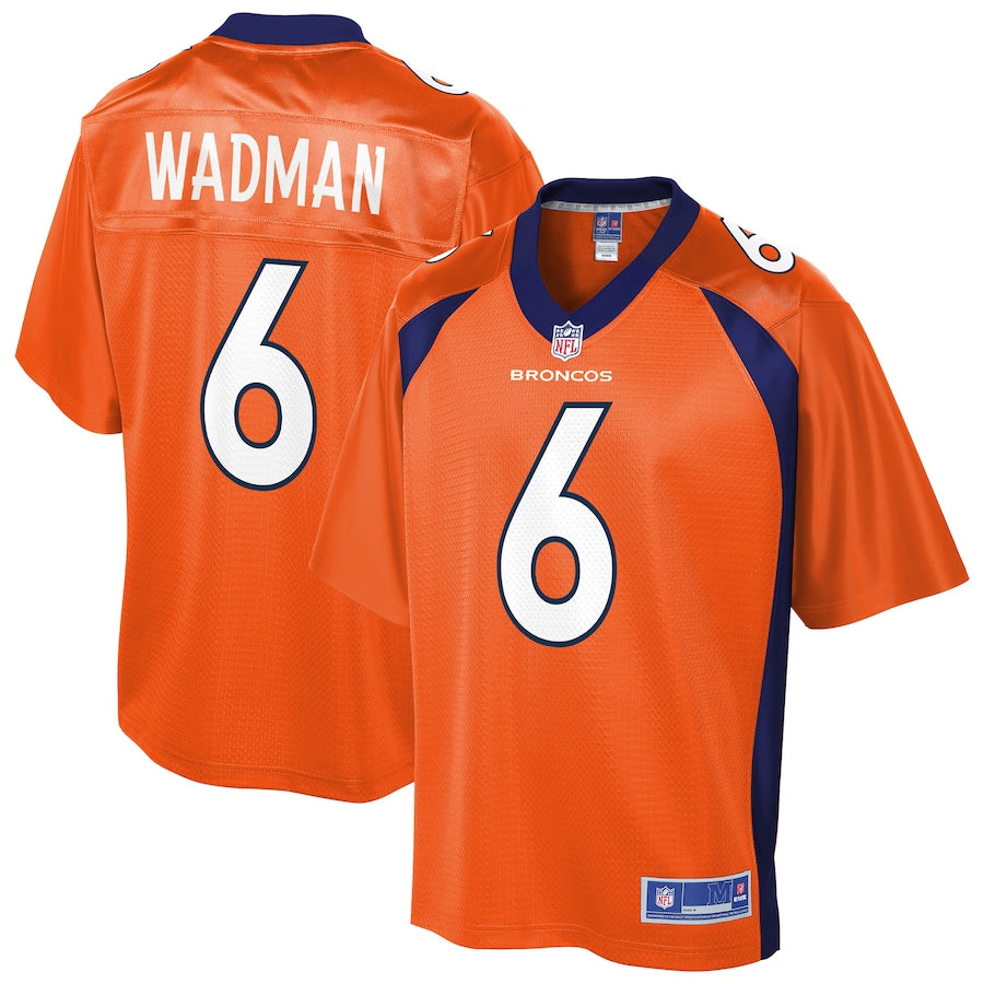 Denver Broncos Colby Wadman 493 NFL jersey front view