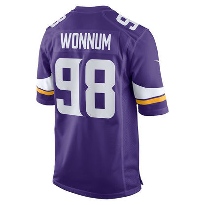 Minnesota Vikings Dj Wonnum 618 NFL jersey front view