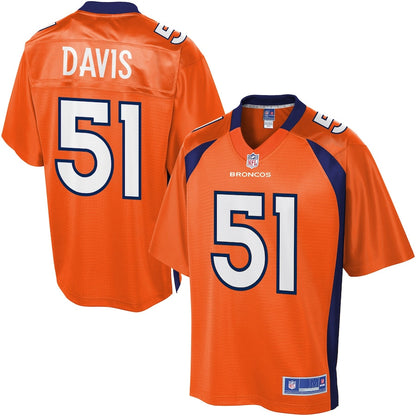 Denver Broncos S Todd Davis 385 NFL jersey front view