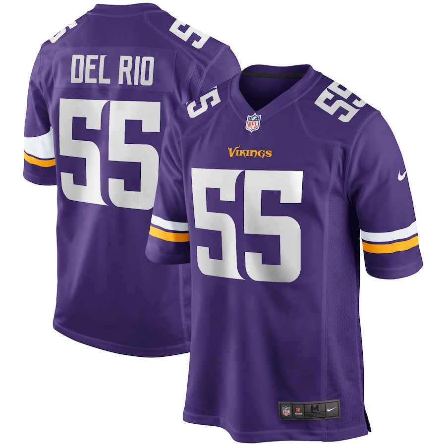Minnesota Vikings Jack Del Rio 657 NFL jersey front view