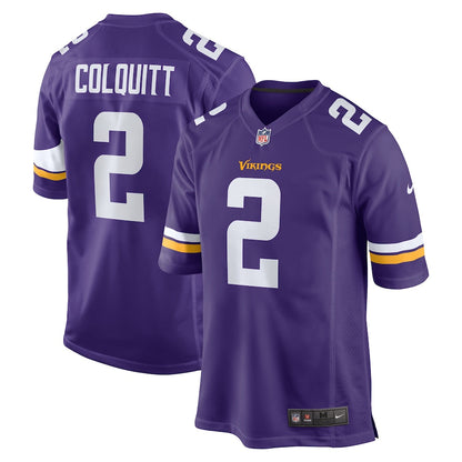 Minnesota Vikings Britton Colquitt 658 NFL jersey front view