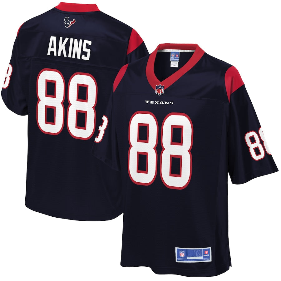Houston Texans Akins 908 NFL jersey front view