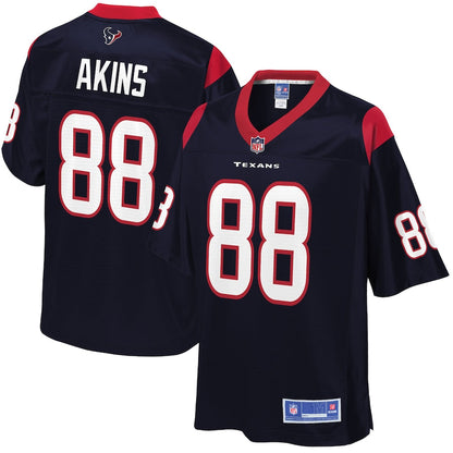Houston Texans Akins 908 NFL jersey front view