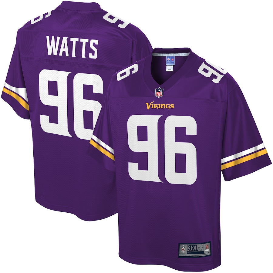 Minnesota Vikings Armon Watts Big Tall 664 NFL jersey front view