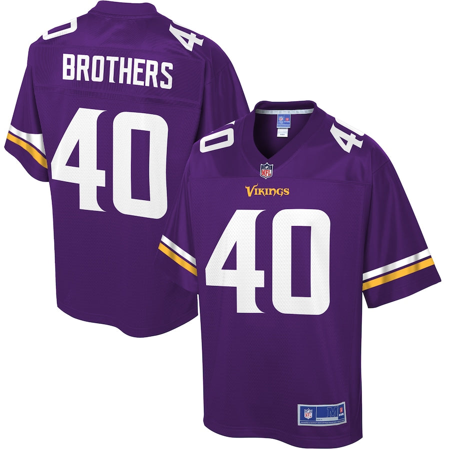 Minnesota Vikings Kentrell Brothers 678 NFL jersey front view