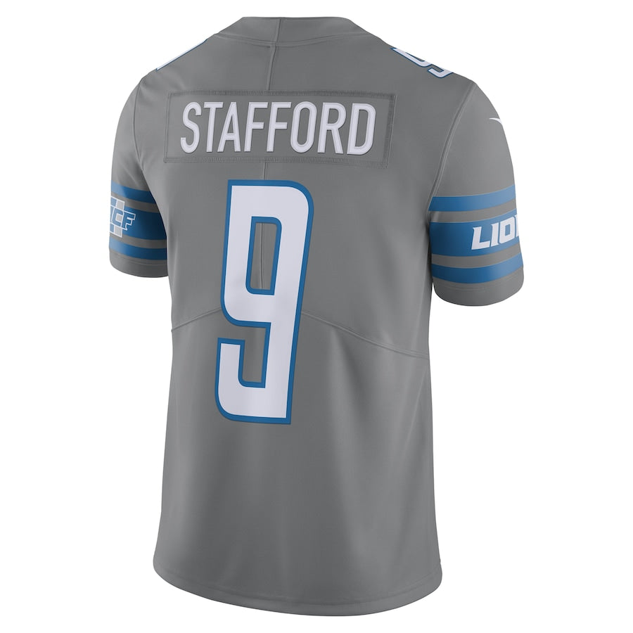 Detroit Lions Matthew Stafford Steel 962 NFL jersey front view