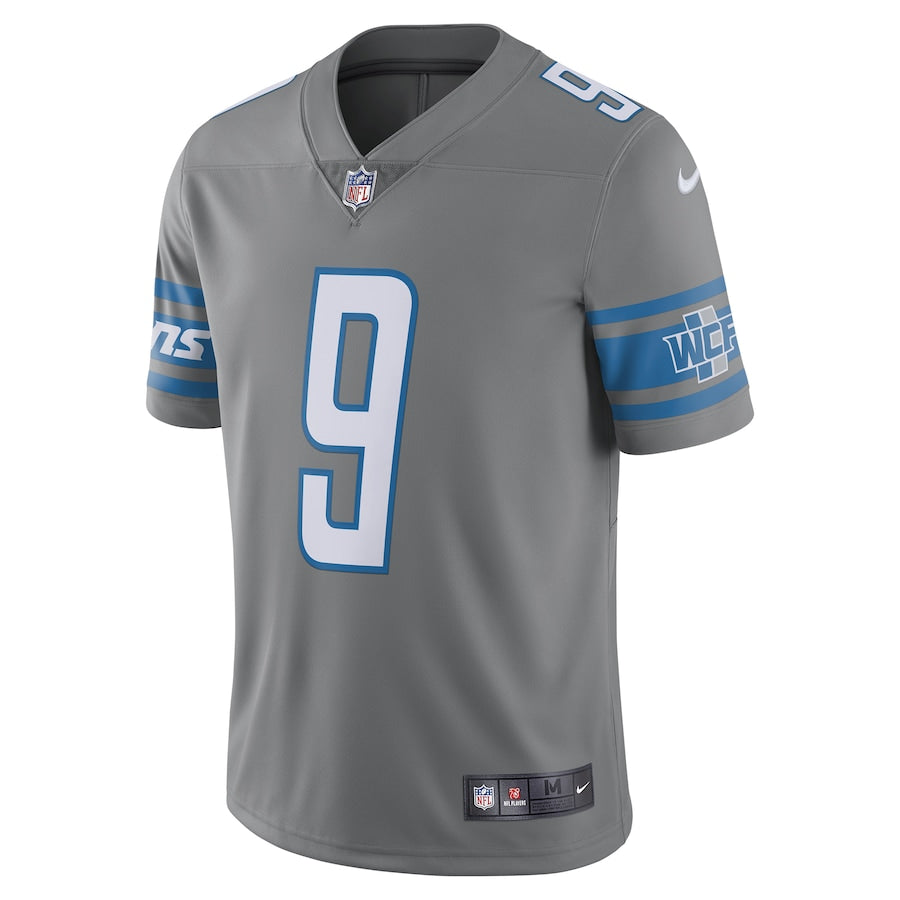 Detroit Lions Matthew Stafford Steel 962 NFL jersey front view