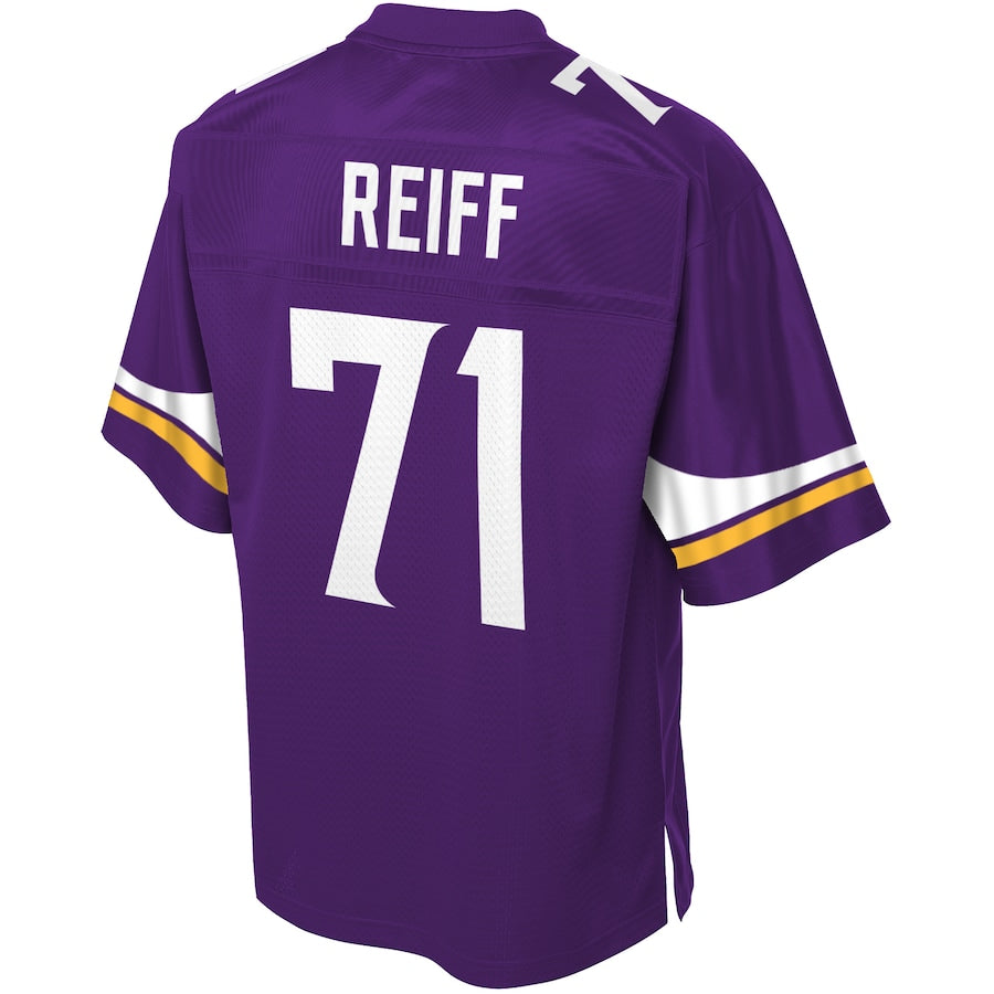 Minnesota Vikings Riley Reiff 654 NFL jersey front view