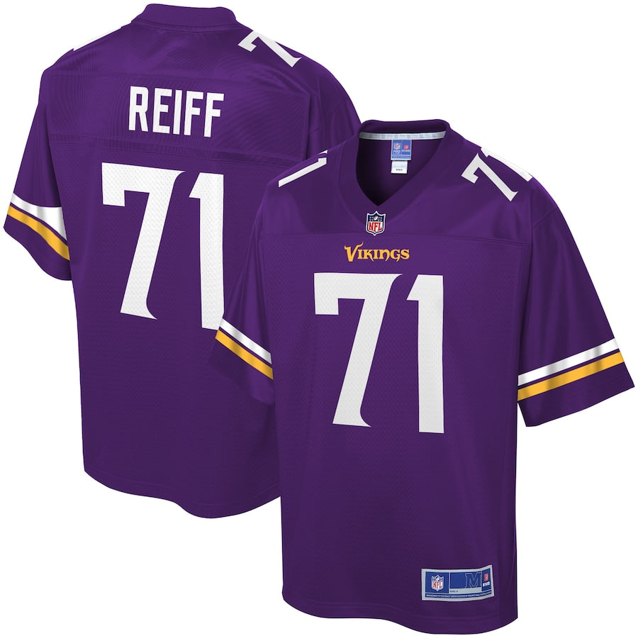 Minnesota Vikings Riley Reiff 654 NFL jersey front view