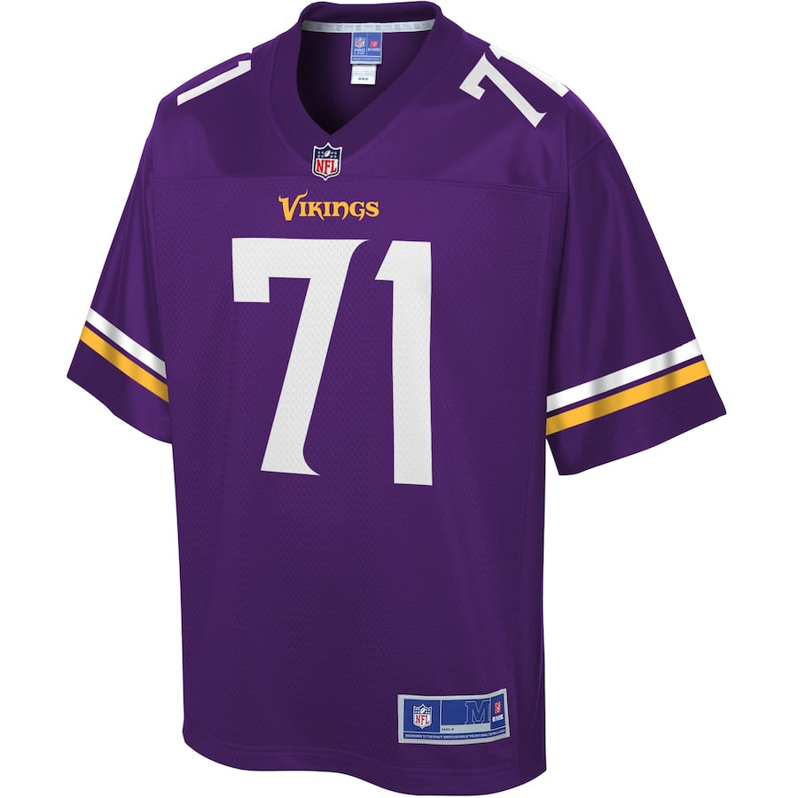 Minnesota Vikings Riley Reiff 654 NFL jersey front view