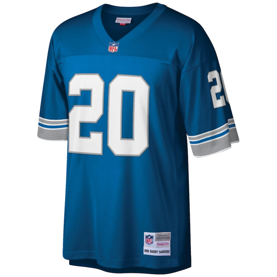 Detroit Lions Barry Sanders Big Tall 950 NFL jersey front view