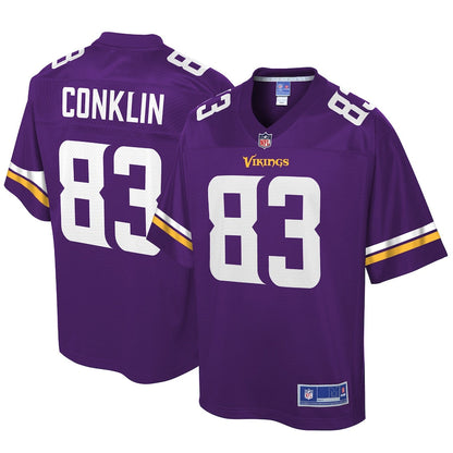 Minnesota Vikings Tyler Conklin 679 NFL jersey front view