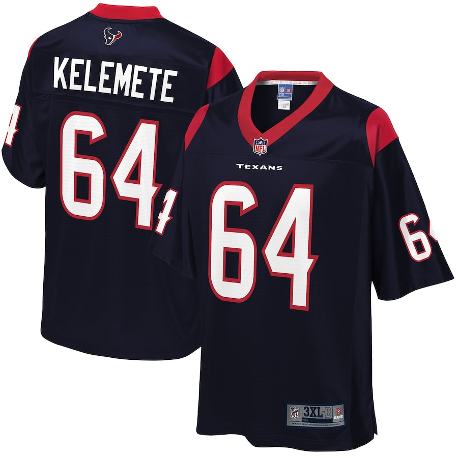 Houston Texans Senio Kelemete Big Tall 876 NFL jersey front view