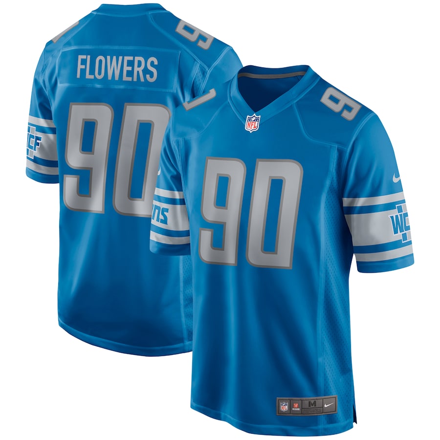Detroit Lions Trey Flowers 967 NFL jersey front view