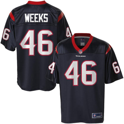 Houston Texans Jon Weeks 827 NFL jersey front view
